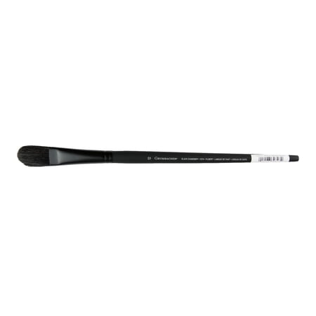 Grumbacher Black Diamond Hog Bristle Brush, Filbert, 12