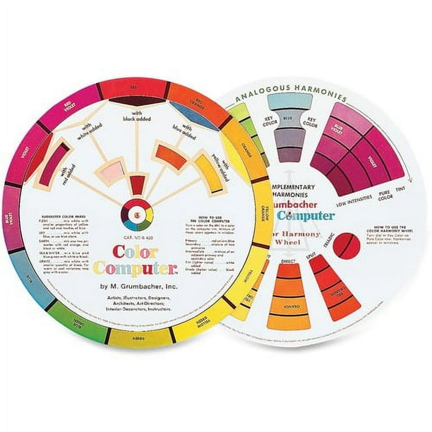 Grumbacher Dual-sided Color wheel - 1 Each - Multi Grumbacher Dual-sided Color wheel - 1 Each - Multi