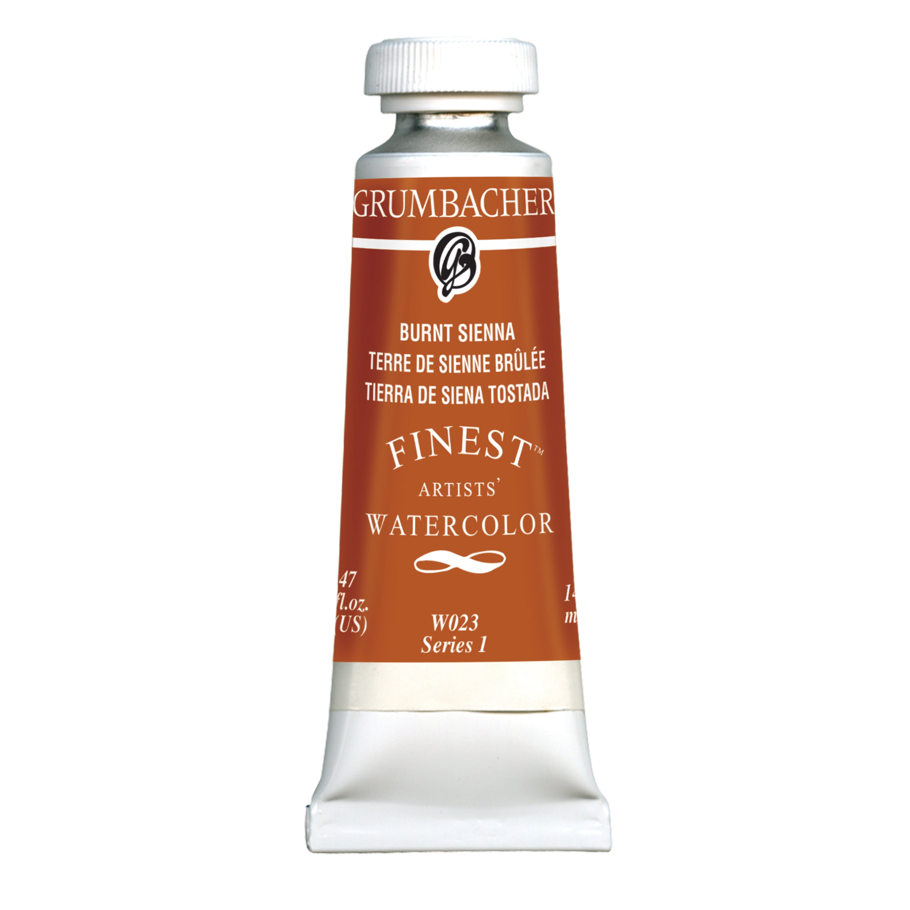 Grumbacher Finest Artists' Watercolor, 14ml Tube, Burnt Sienna