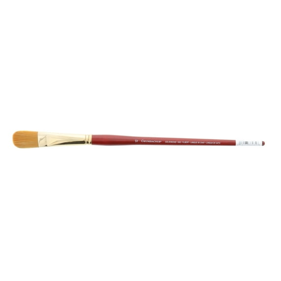 Grumbacher Golden Edge Acrylic Brush, Filbert, 12
