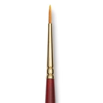 Grumbacher Goldenedge Brush - Round, Short Handle, Size 0