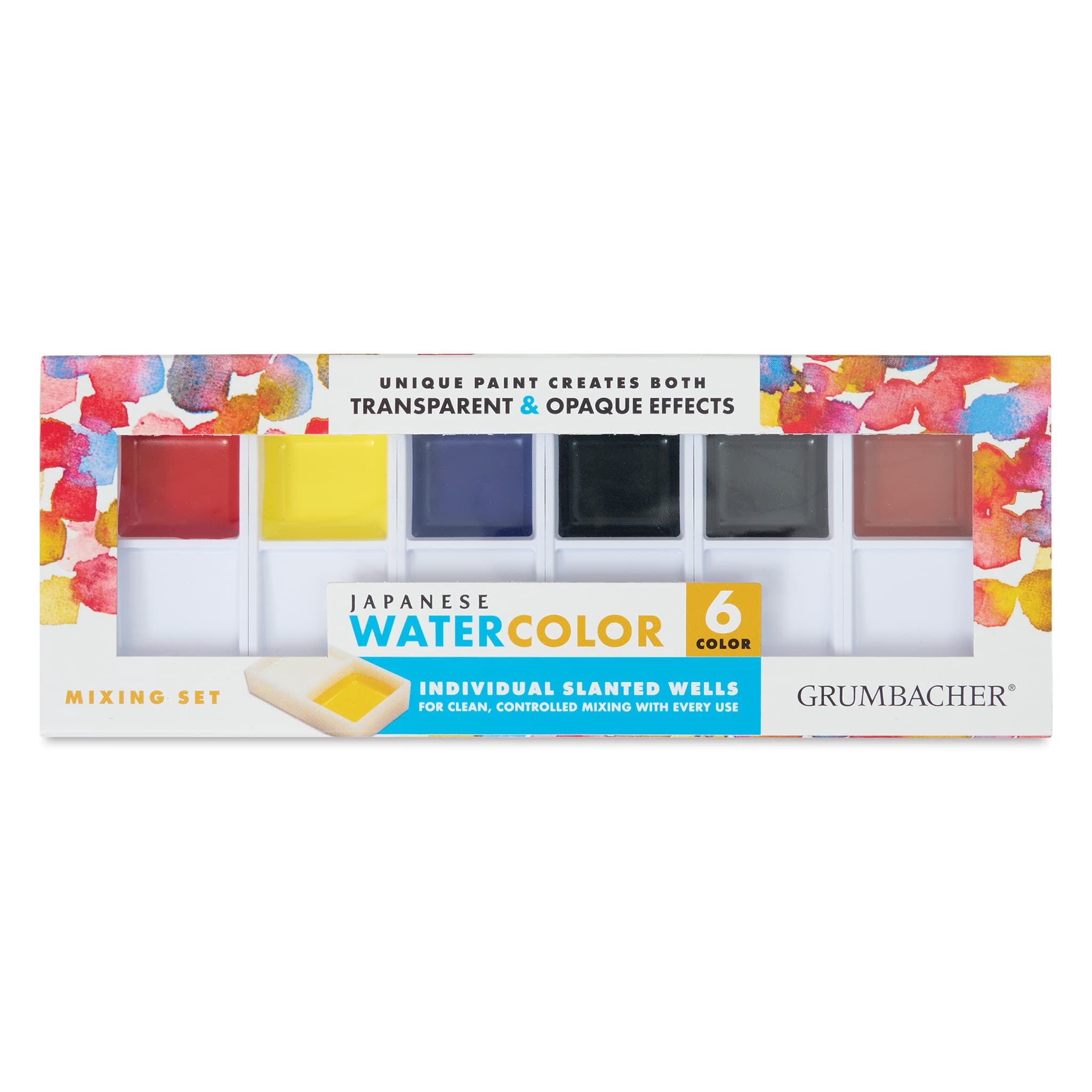 Grumbacher Japanese Watercolors - Set of 6, Mixing Set