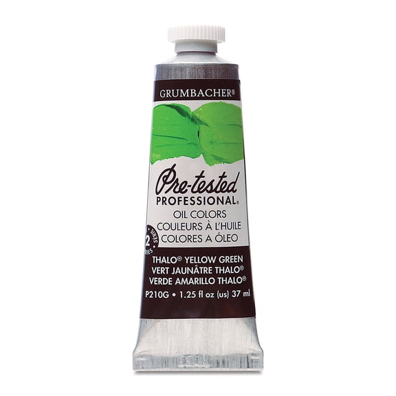 Grumbacher P210G Pretested Oils 37Ml-Phthalo Yellow/Grn