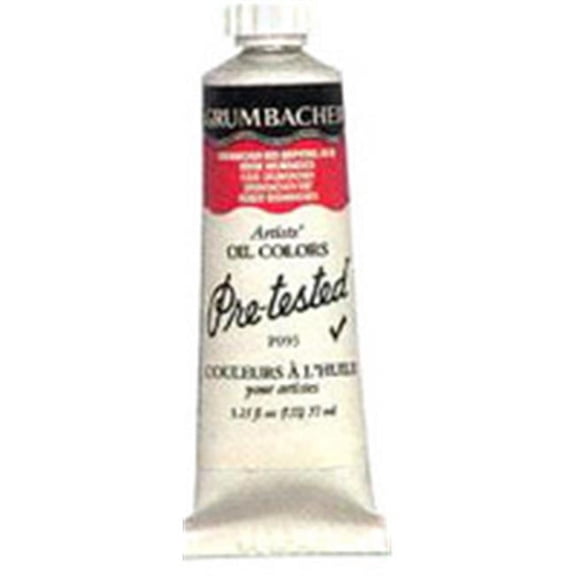 Grumbacher P215 Pre-Tested Artists Oil Colors - Transparent Red Iron, 37 ml.