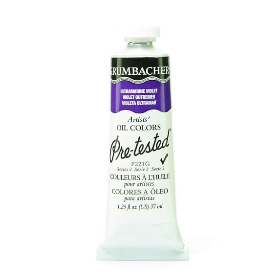 Grumbacher P221 Pre-Tested Artists' Oil Colors, 1.25 Oz, Ultramarine Violet, Pack Of 2
