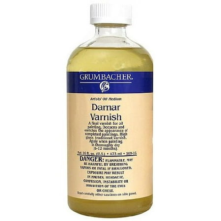 Grumbacher Pre-Tested Damar Varnish 2.5 oz Bottle