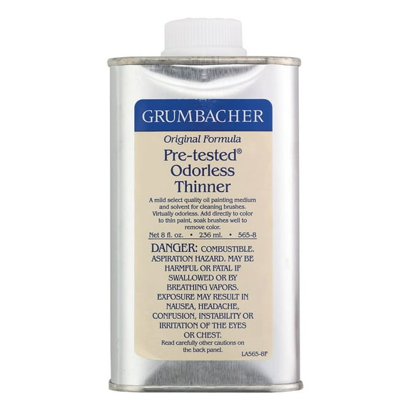 Grumbacher Pre-Tested Odorless Paint Thinner, 8 oz.