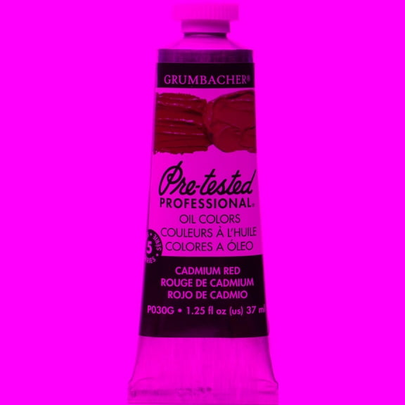 Grumbacher Pre-Tested Oil Color, 37ml Tube, Cadmium Red