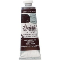 Grumbacher Pre-Tested Oil Color, 37ml Tube, Green Earth (Terre Verte)
