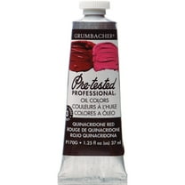 Grumbacher Pre-Tested Oil Color, 37ml Tube, Quinacridone Red