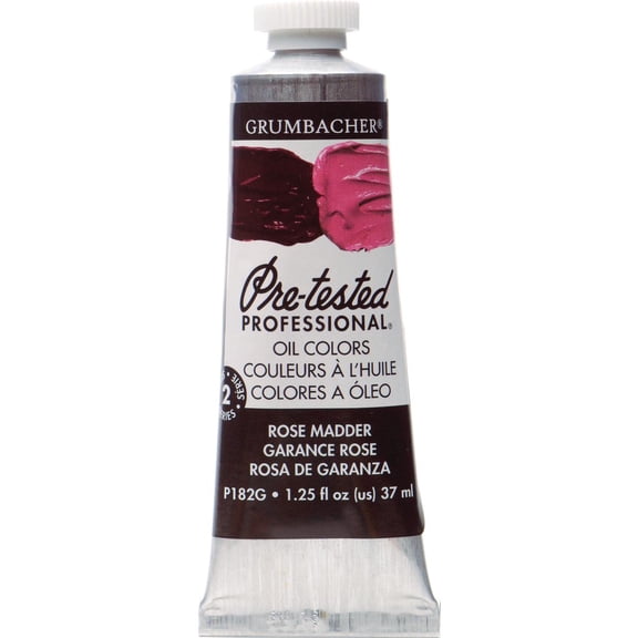 Grumbacher Pre-Tested Oil Paint, Rose Madder Hue, 37ml/1.25 oz. Tube