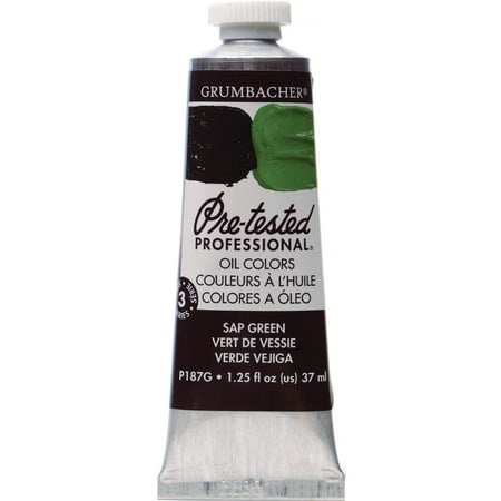 Grumbacher Pre-Tested Oil Color, 37ml Tube, Sap Green