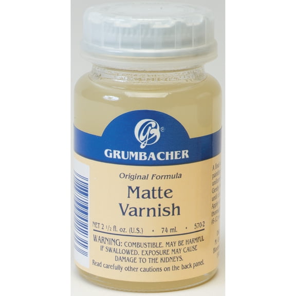 Grumbacher Transparent Matte Varnish, 2.5 oz.