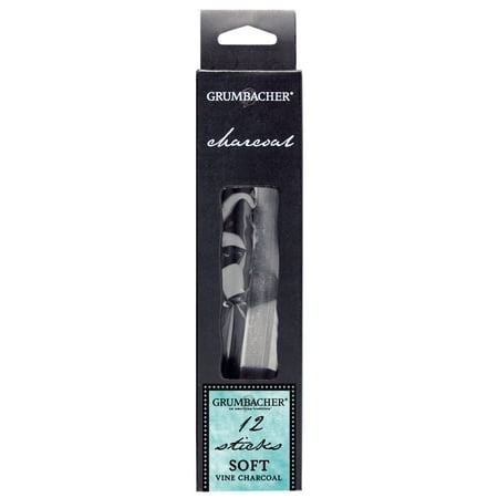 Grumbacher Vine Charcoal Soft, 12/Pkg.