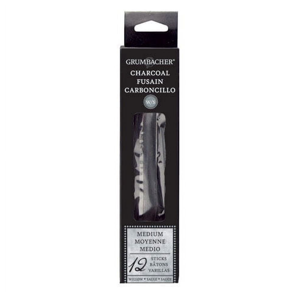 Grumbacher Willow Charcoal Thin 12 Sticks/Pkg.
