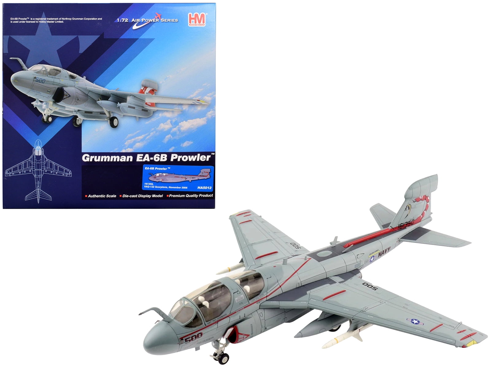 航空機・ヘリコプター No200 1/72 Grumman EA-6B Prowler EA-6B Prowler 1:72 Diecast Model - Hobby Master HM-HA5009