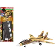 Grumman F-14A Persian Cat Fighter Aircraft IRIAF CVN-65 Aircraft Carrier Deck 1/200 Diecast Model by Forces of Valor