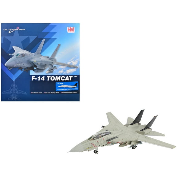 Grumman F-14A Tomcat Fighter Aircraft "Bandit Rogue Nation" US Navy "Air Power Series" 1/72 Diecast Model Hobby Master