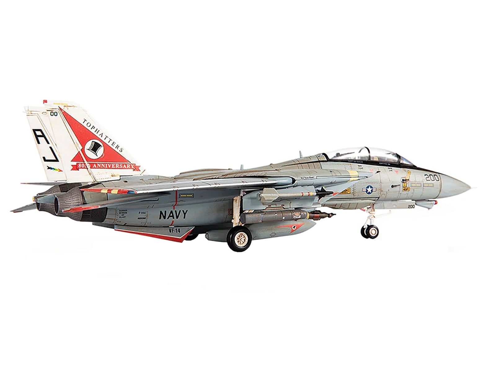 Grumman F-14A Tomcat Fighter Aircraft "VF-14 Tophatters USS Theodore
