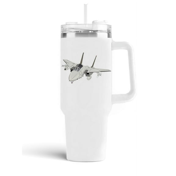 Grumman F-14D Tomcat 40 oz White Ceramic Mugs | Tumbler
