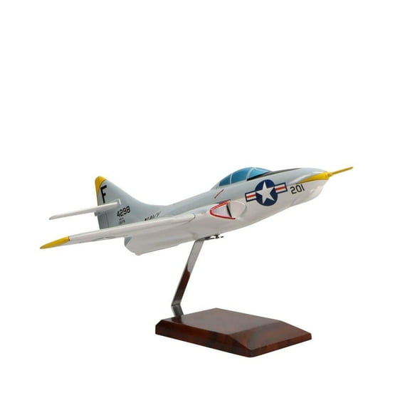 Grumman F9F-8 Cougar Large Mahogany Model