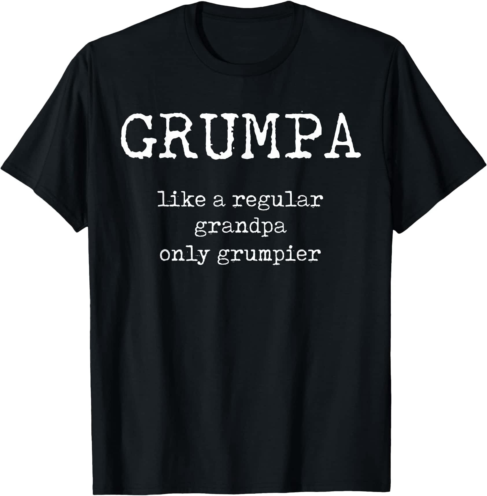 Grumpa Definition: Funny Grandpa Sarcastic Grumpy Old Man T-Shirt ...