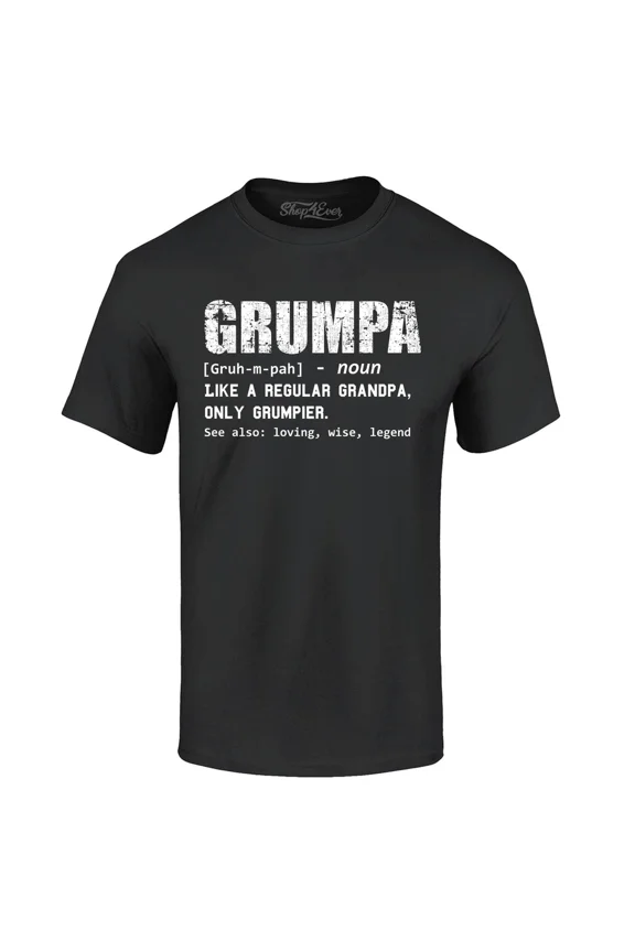 Grumpa Definition Grumpy Grandpa T-Shirt Grandpa Shirts