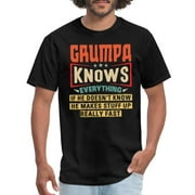 Grumpa Knows Everything Funny Grandfather Grandpa Unisex Men's Classic T-Shirt
