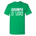 thumbnail image 1 of Grumpa Like A Grandpa But Grumpier Sarcastic Humor Graphic Tees Gift For Mens Novelty Funny T Shirt, 1 of 5