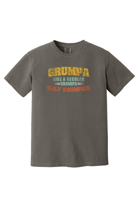 Grumpa Like A Regular Grandpa Only Grumpier Funny Joke Comfort Color T-Shirt