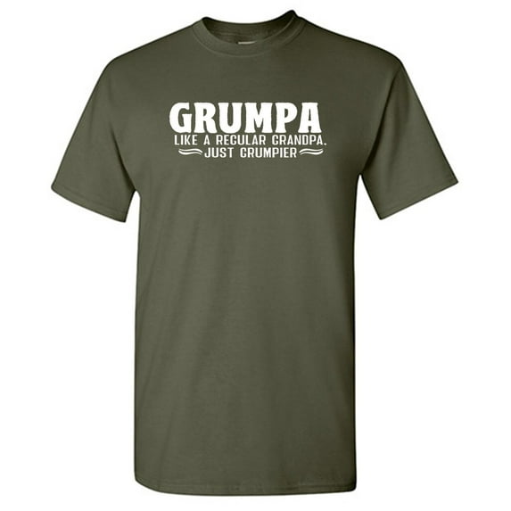 Grumpa Like A Regular Grandpa Sarcastic Humor Graphic Tees Gift For Mens Novelty Funny T Shirt