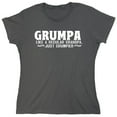 thumbnail image 1 of Grumpa Like A Regular Sarcastic Humor Novelty Funny Women's Casual Tees, 1 of 3