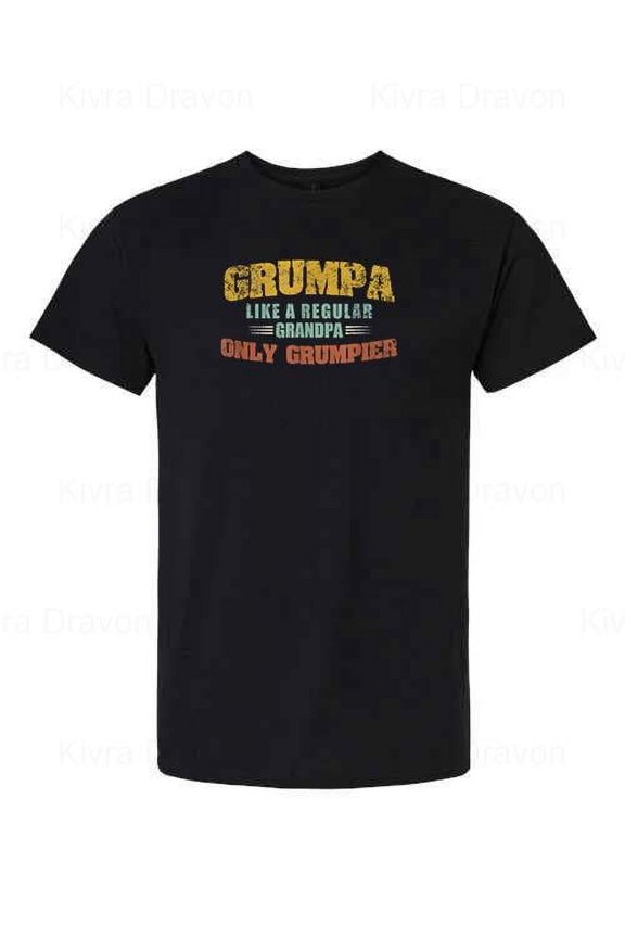 Grumpa Like Grandpa But Grumpier Funny Gift Family Quote T-Shirt unisex up to 5XL