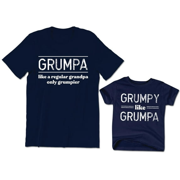 Grumpa Like a Regular Grandpa Only Grumpier Men's T-Shirt Funny Tee Grumpy Like Grumpa Kids Toddler Shirt Youth Baby