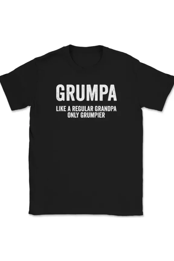 Grumpa T-Shirt Funny Grumpy Grandpa Fathers Day Papa Family Gift Tee Unisex S-5XL Hot Trending Shirt, Vintage Birthday Gift