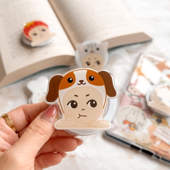 Grumpy Angel Dog Boy Phone Grip Holder Griptok | Accessories for Phone,