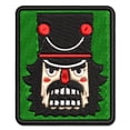 thumbnail image 1 of Grumpy Angry Christmas Nutcracker Face Applique Multi-Color Embroidered Iron-On Patch - 3 Inch Medium, 1 of 5