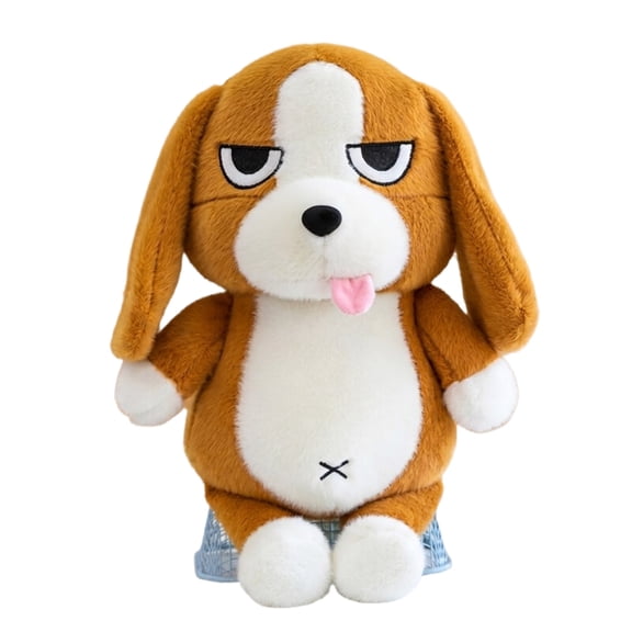 Grumpy Beagle Dog Plush Soft Stuffed Puppy Doll Funny Gift for Dog Lovers