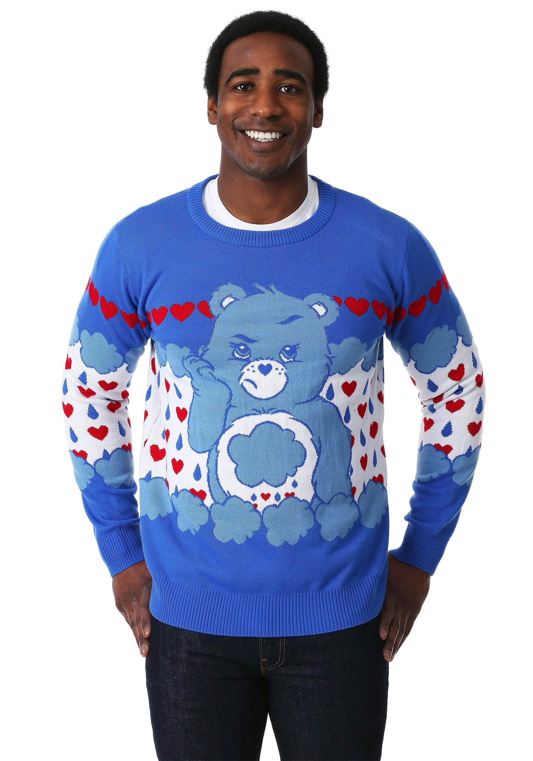 Grumpy Bear Adult Care Bears Ugly Christmas Sweater Walmart