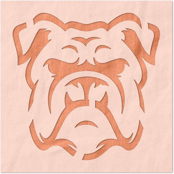 Grumpy Bulldog Stencil, 14 Mil Mylar Plastic, Stencil Stop