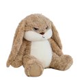 thumbnail image 1 of Grumpy Bunny Stuffed Animal with Bouquet, 11.8'' Soft Rabbit Plush with Floppy Ears, Easter Decor for Home, Ideal Birthday Gift for Kids and Adults, 1 of 7