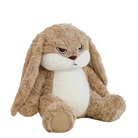 Grumpy Bunny Stuffed Animals, 11.8" Valentine's Day Plush Rabbit Stuffed Animals with Floppy Ears, Cuddly Soft Plush Toys Huggable, Perfect Valentine's Day Gift