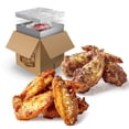 thumbnail image 1 of Grumpy Butcher Heritage Chicken Wings, 2 Flavors Garlic Parmesan and Smoky Salt & Pepper, Fully Cooked & Microwaveable, 2 Pack (20 oz each), 1 of 8