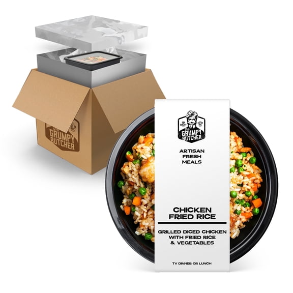 Grumpy Butcher Premium Meals Chicken Fried Rice, 6 ct, 10 oz bowl