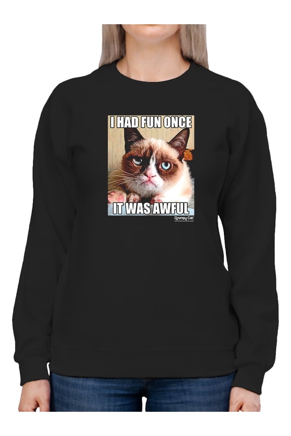 Angry Face Sweatshirt Women -T-Line Designs, Female 4X-Large
