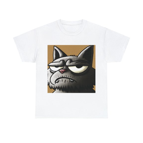 Grumpy Cat Art Cool Retro Pet Lover Cartoon T-Shirt