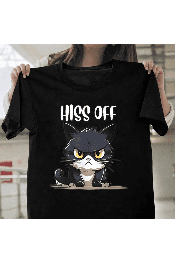 Grumpy Cat Attitude T-Shirt Funny Sarcastic Animal Lover Gift Cute Cartoon Pet Tee, up to size 3XL.
