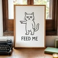 thumbnail image 1 of Grumpy Cat, Cat Poster, Cat Kitchen Wall Art Home Decor, 8x12 UNFRAMED, 1 of 3