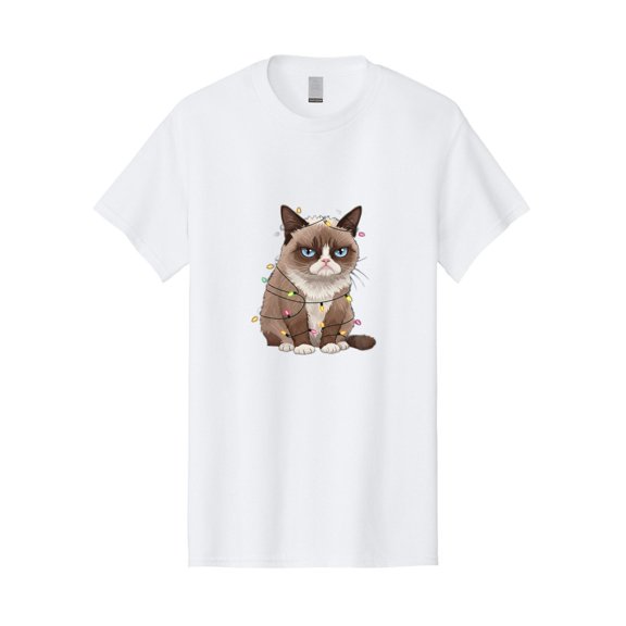 Grumpy Cat Christmas Lights T-Shirt