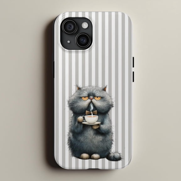 Grumpy Cat Coffee Lover Funny Feline Drinker Quote Phone Case 17 11 12 13 14 15 17 Pro Max